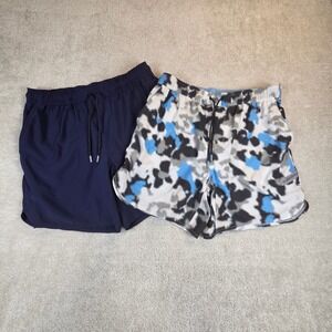 Legends Lined Luka Shorts Lot (2) Mens XL Blue Athletic Gym Training 7in